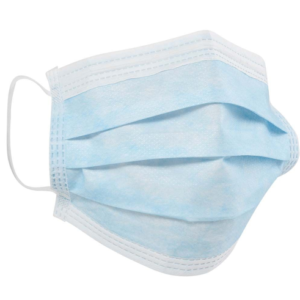Disposable Type IIR Certified 3 Ply Fluid Resistant Protective Face Masks, EN14683, Pack 50