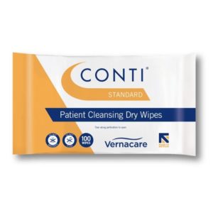 CONTI STANDARD PATIENT CLEANSING DRY WIPES – PACK OF 100